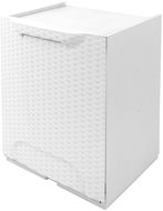 ArtPlast Rattan R34-1FRW, tipping basket, 34 × 29 × 47 cm, white - Storage Box