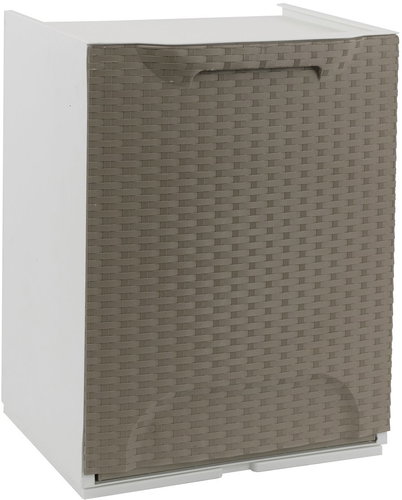 ArtPlast Rattan R34-1FRT, tipping basket, 34 × 29 × 47 cm, taupe/white - Storage Box - Main image