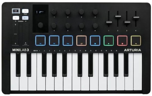 Arturia MiniLab 3 Black - MIDI-Controller - Hauptbild