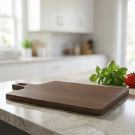 Bisetti Arya Cutting board with handle 240 × 200 mm, walnut - Cutting Board