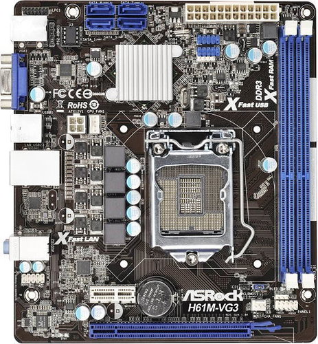  ASROCK H61M-VG3  - Motherboard - Main image