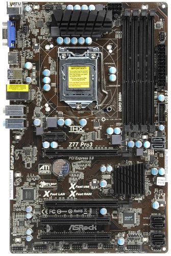  ASROCK Z77 Pro3  - Motherboard - Main image