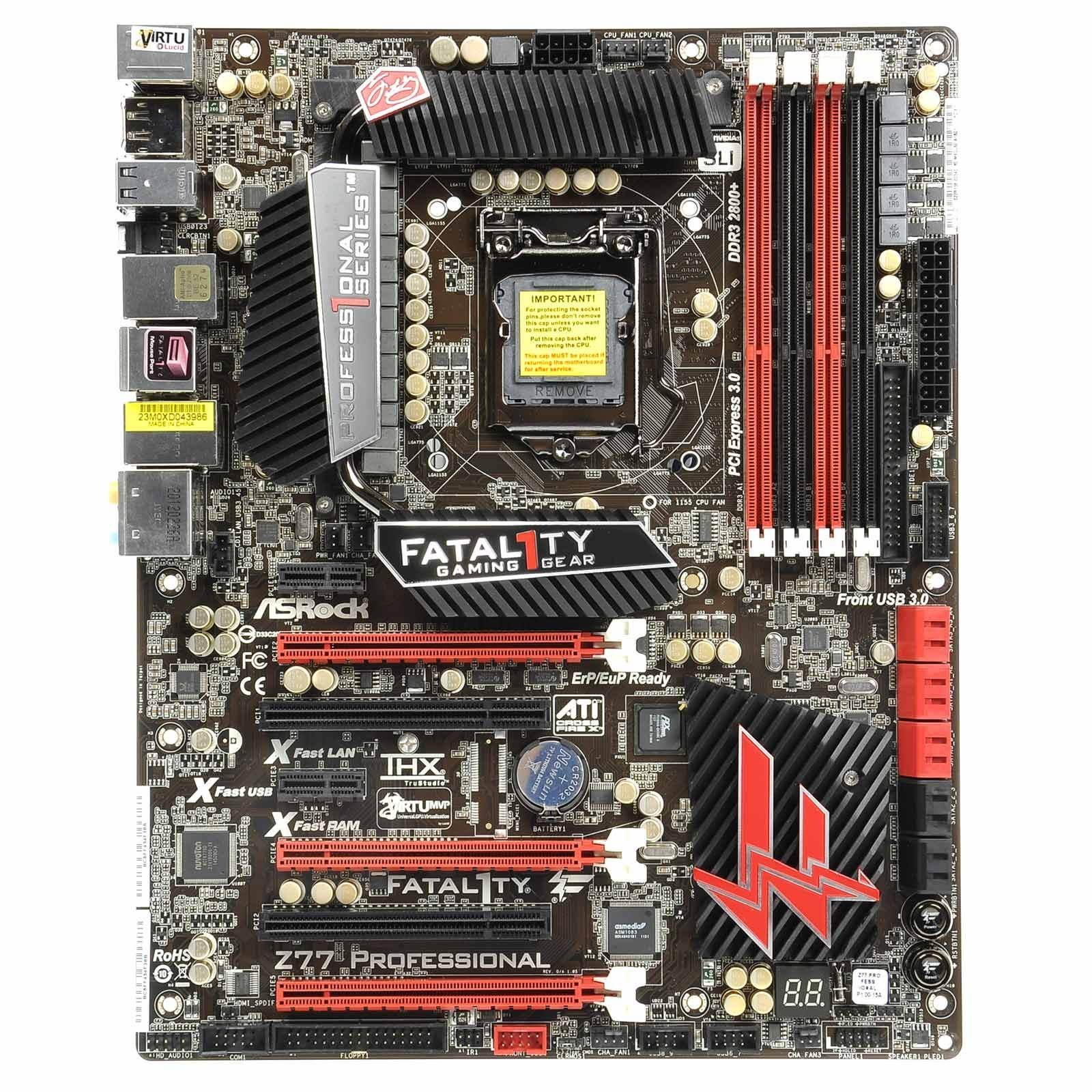 Asrock Fatal1ty Z390 Pro4 System Board Asrock Z77 Professional