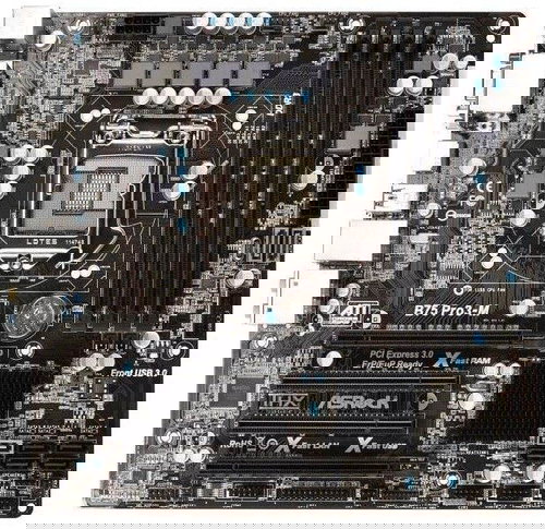  B75 ASROCK PRO3-M  - Motherboard - Main image