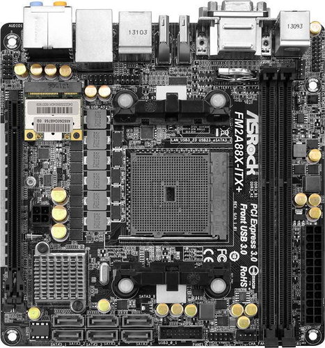  ASROCK FM2A88X-ITX +  - Motherboard - Main image