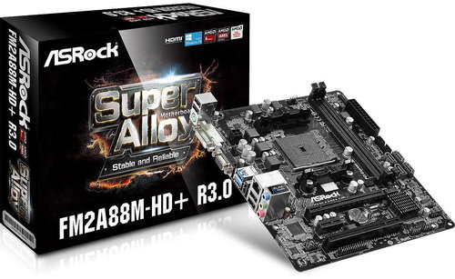 ASROCK FM2A88M-HD + R3.0 Fő fotó ASROCK FM2A88M-HD + R3.0 - Alaplap - Fő fotó