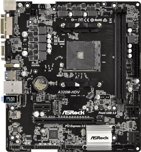 ASROCK A320M-HDV - Motherboard - Main image