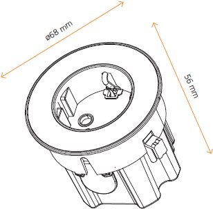 ASA VERSADOT Built-in Drawer Unit P0034458 - Surge Protection Socket Strip - Main image