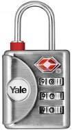 TSA zámok na kufor YALE - VISIACI ZÁMOK YTP1/32/119/1 s TSA, strieborný - Zámek na zavazadla TSA