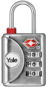 YALE YTP1/32/119/1 WITH TSA, silver - TSA luggage lock