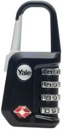 TSA luggage lock YALE padlock YTP5/31/223/1 s TSA black - Zámek na zavazadla TSA