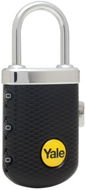 YALE YP3/31/123/1 Gem Luggage 3-digit Combination Lock Black - Padlock