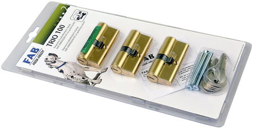 FAB Lock Insert 100RSD/29+35 TRIO SET - Cylinder - Main image