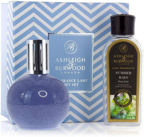 Ashleigh & Burwood Small catalytic lamp BLUE SPECKLE with scent SUMMER RAIN - Fragrance Lamp - Main image