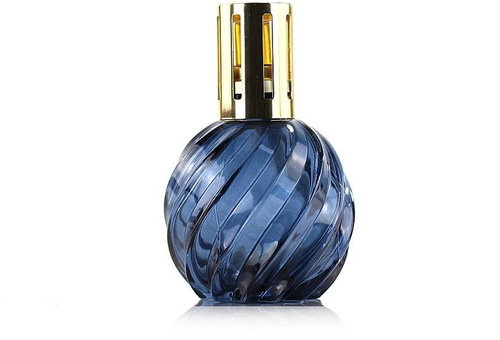 Ashleigh & Burwood Large catalytic lamp SPIRAL BLUE glass blue - Fragrance Lamp - Main image