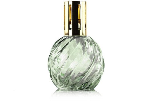 Ashleigh & Burwood Large catalytic lamp SPIRAL GREEN glass green - Fragrance Lamp - Main image