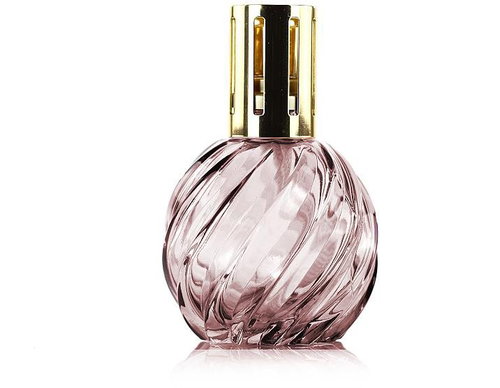 Ashleigh & Burwood Large catalytic lamp SPIRAL MAUVE glass purple - Fragrance Lamp - Main image