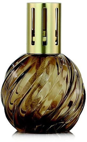Ashleigh & Burwood Large catalytic lamp SPIRAL AMBER glass brown - Fragrance Lamp - Main image