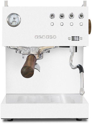 Ascaso Steel UNO PID, White&Wood - Lever Coffee Machine - Main image
