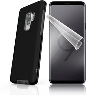 Saját fekete és fekete tok + Samsung Galaxy S9 Plus védőfólia - Alza védőtok