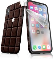 My Case "Chocolate" + Protective foil for APPLE iPhone XS - Protective Case by Alza