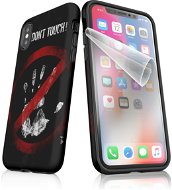 My Case "Don't Touch!" + Protective foil for APPLE iPhone XS - Protective Case by Alza