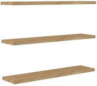 Shelf ASIRGROUP Wall shelf AMAURY - 3 pieces, sapphire oak - Police