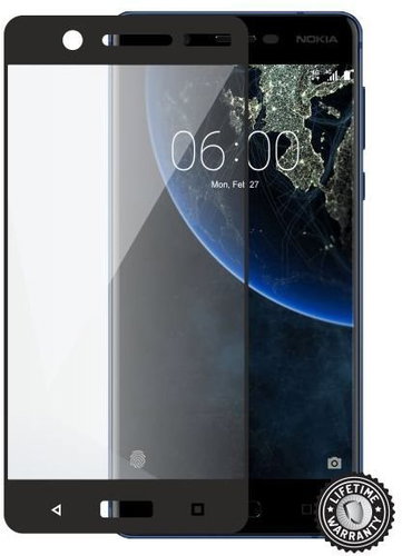 Screenshield NOKIA 5 (2017) Tempered Glass protection (full COVER black) - Glass Screen Protector - Main image
