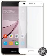 Screenshield Nova CAN-L11 Tempered Glass Protection (full COVER white metallic frame) - Glass Screen Protector