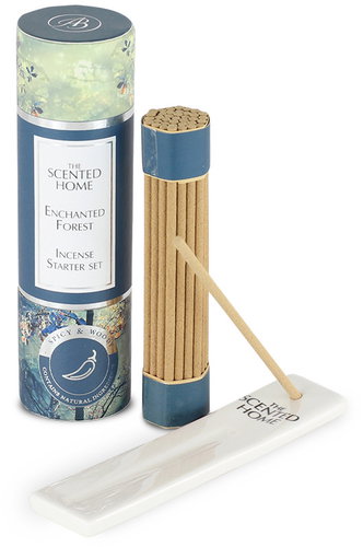 ASHLEIGH & BURWOOD Mini Reed Diffuser Set with Ceramic Stand ENCHANTED FOREST 12cm - Incense Sticks - Main image