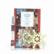 ASHLEIGH & BURWOOD Sada dřevěných vloček s vůní CHRISTMAS SPICE se sprejem - Air Freshener