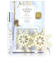 ASHLEIGH & BURWOOD Sada dřevěných vloček s vůní WHITE CHRISTMAS se sprejem - Air Freshener