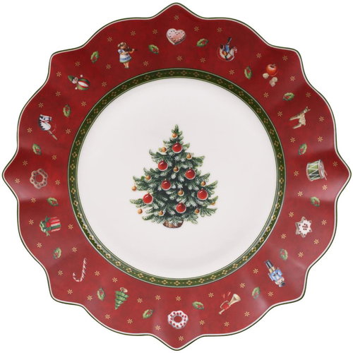 Villeroy & Boch Christmas dessert plate Toy's delight, red - Plate - Main image