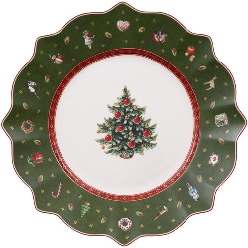 Villeroy & Boch Christmas dessert plate Toy's delight, green - Plate - Main image