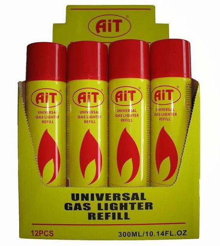 AiT lighter gas, 300 ml - pack of 12 - Lighter Refill - Main image