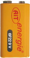 Ait battery 6F22 Silver, 9V - 1 pc - Disposable Battery