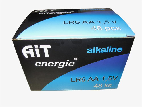 AiT batteries LR6 Alkaline, AA - box of 48 - Disposable Battery - Main image