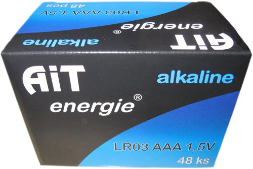 AiT batteries LR03 Alkaline, AAA - box of 48 - Disposable Battery - Main image