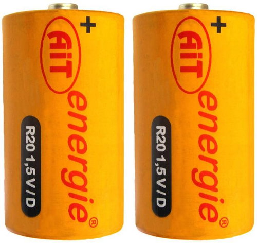 AiT batteries Silver R20, D - pack of 2 - Disposable Battery - Main image