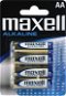 Maxell AA Alkaline batteries, blister 4 pcs - Disposable Battery