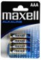 Maxell AAA Alkaline batteries, blister 4 pcs - Disposable Battery