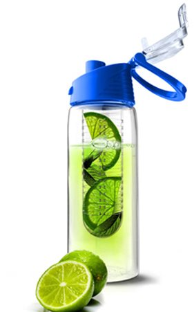 ASOBU Bottle FLAVOUR 2 GO 600ml Blue with Infuser - Drinking Bottle - Main image