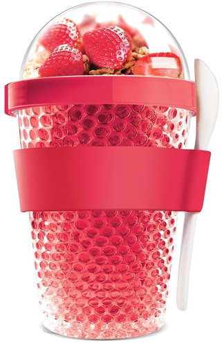ASOBU multifunctional CY2GO tumbler red 386ml - Storage Jar - Main image