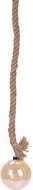Home Styling Collection Vánoční koule LED s provázkem, O 12 cm, béžová - Vánoční ozdoby