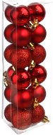 Atmosphera Plastové vánoční baňky, červené, O 3 cm, 18 ks. - Vánoční ozdoby