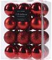 Home Styling Collection Vánoční koule, O 3 cm, 24 ks, červené - Vánoční ozdoby