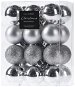 Home Styling Collection Vánoční koule, O 3 cm, 24 ks, stříbrné - Vánoční ozdoby
