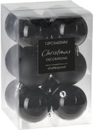 HOME STYLING COLLECTION Christmas ornaments - balls, black, diameter 6 cm, 12 pcs - Christmas Ornaments