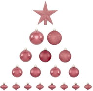 FÉÉRIC LIGHTS AND CHRISTMAS Christmas decorations - balls, pink, 18 pcs - Christmas Ornaments
