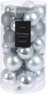 HOME STYLING COLLECTION Christmas ornaments - balls, silver, 30 pcs - Christmas Ornaments